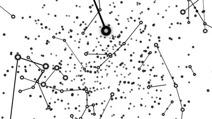 Wall Mural - abstract futuristic network structure on white background. design. visualization of digital technolo