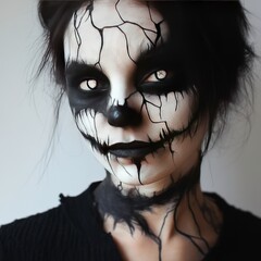 Halloween makeup with special effects