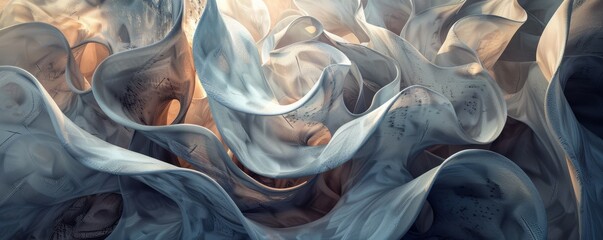 Wall Mural - elegant curves and organic elements, 4k hyperrealistic photo