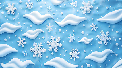 Wall Mural - Wind Winter icon 3D Cartoon