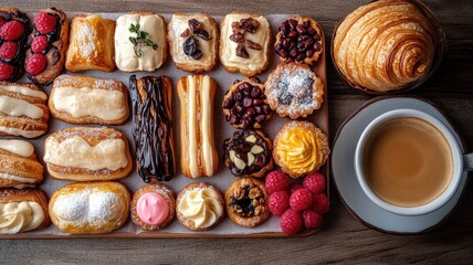 Wall Mural - Pastry Paradise: An Assortment of Delights Awaits 