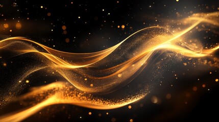 Sticker - Golden Abstract Background