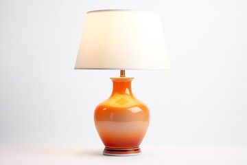 Table lamp isolated on a white background. with copy space image. Place for adding text or design 