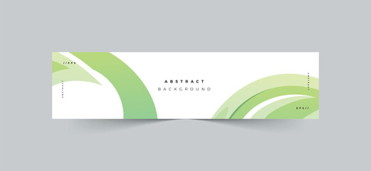 Wall Mural - Modern abstract gradient shapes background linkedin banner template