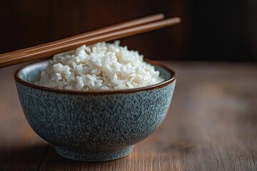 Sticker - white rice in the bowl