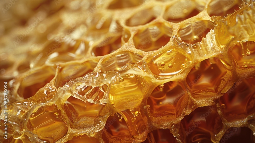 Honey: A sweet and viscous substance from bees, used as a natural ...