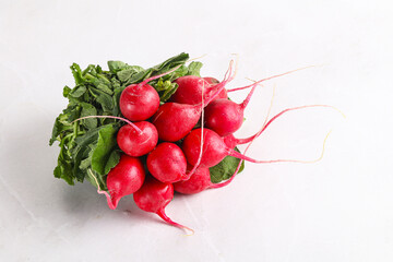 Wall Mural - Ripe sweet juicy radish heap