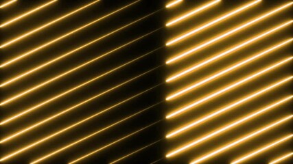 Sticker - Glowing diagonal lines animation over dark background