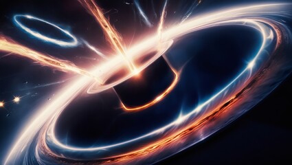 Wall Mural - space technology ,nebula nexus , planetary system concept