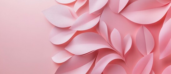 Abstract pink geometric floral shapes background ideal for 3D product presentation