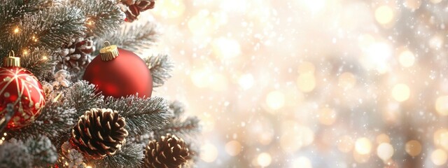 Aufkleber - Elegant festive background for the holiday season featuring 3D illustration and rendering