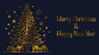 © Wioletta - Christmas banner.  Horizontal holiday poster, greeting cards, headers, website