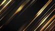 © Zaenal - Abstract elegant gold lines diagonal scene on black background. Template premium award design. Vector illustration