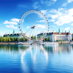 Sticker - London Eye Isolated