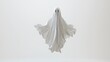 © Preecha - Abstract concept of a ghost floating in the air, ultra-sharp focus, solid white background