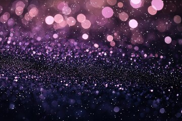 Sticker - Purple glitter bokeh background