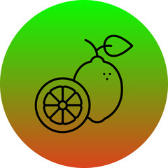 Wall Mural - Lemon Icon