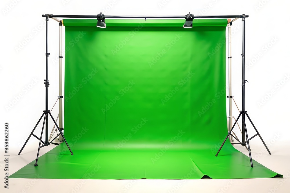 Screen Backdrop Layout High-resolution green screen backdrop for chroma keying and visual ...