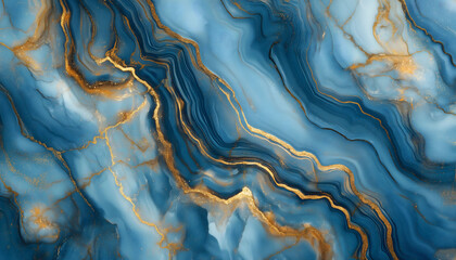 A vibrant illustration of colorful and golden marble