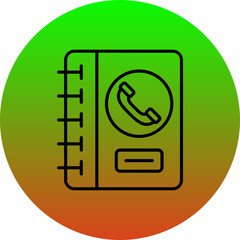 Sticker - Contact Book Icon