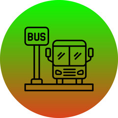 Canvas Print - Bus Stop Icon