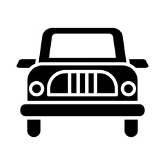 Canvas Print - Taxi glyph icon