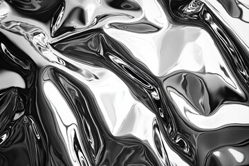 Sticker - chrome texture