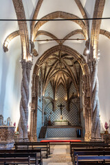 Wall Mural - Interior of Monastery of Jesus of Setubal in Portugal. Church of the former Monastery of Jesus