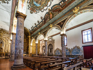 Wall Mural - Interior of Igreja de Santa Maria Graca, Se de Setubal. Main Church of Setubal, Portugal, founded in the XIII century