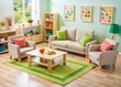 © DigitalArt Max - Gently rounded and cushioned, this living room furniture invites toddlers to crawl, climb, and explore in a space