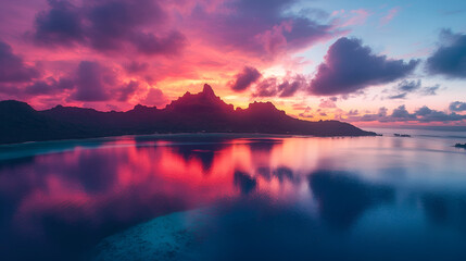 Wall Mural - Beautiful sunrise