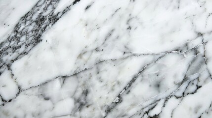 Close-up of marble surface with distinctive grey veins.