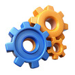 © Beibeinside - gears 3d cartoon style illustration