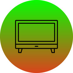 Wall Mural - Tv Monitor Icon