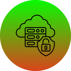 Canvas Print - Unsecure Server Icon