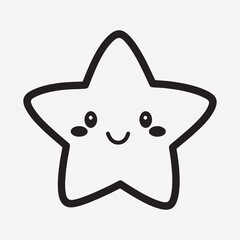 Poster - Cute smiling star illustration