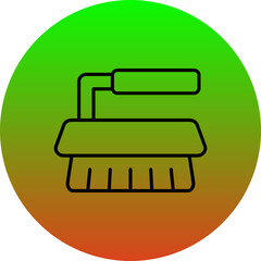 Wall Mural - Cleaning Brush Icon