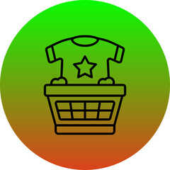 Canvas Print - Washing Clothes Icon