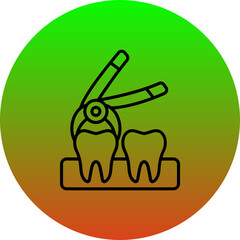 Sticker - Tooth Extraction Icon