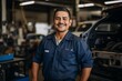 © CojanAI - Portrait of a middle aged male car mechanic in workshop