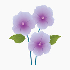 Poster - Elegant purple floral illustration