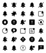 © IconStocks - Glyph icons set for Alert, notification