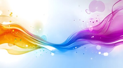 Poster - Abstract Colorful Swirling Background with Watercolor Texture