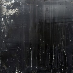 Wall Mural - flat field of grungy black paint with streaks