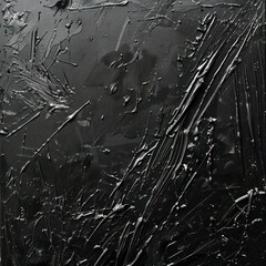 Wall Mural - flat field of grungy black paint with streaks