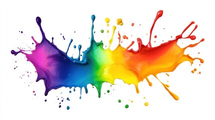 Sticker - Rainbow Paint Splash