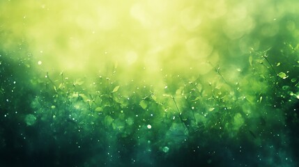 Wall Mural - Glowing Green Nature Background