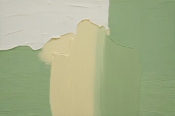 Ivory Cream Sage Canvas with Smooth Textures and Vibrant Color Blend