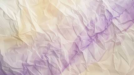 Sticker - Soft lavender and yellow hues with lightly crumpled paper texture on soothing backdrop