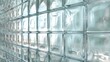 © javier - Wallpaper of a glass brick wall with a grid pattern and soft diffused lighting